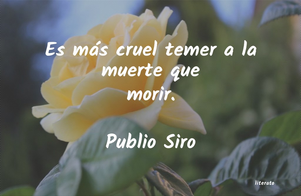 frases de Publio Siro