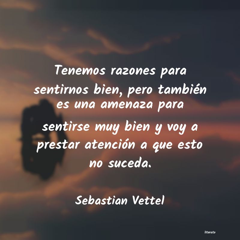 frases de Sebastian Vettel