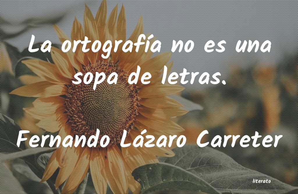 frases de Fernando Lázaro Carreter