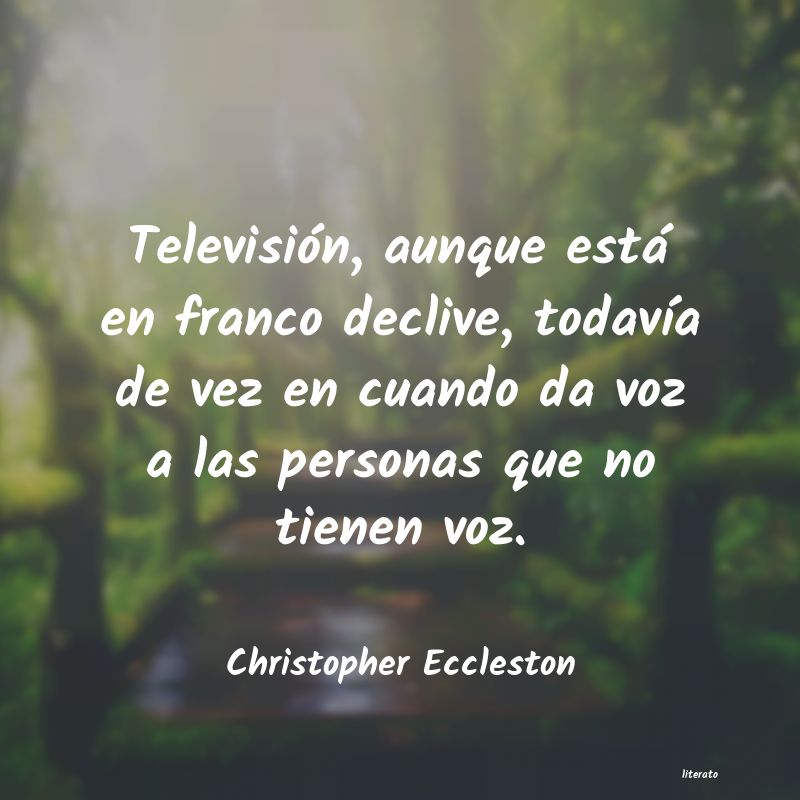 Frases de Christopher Eccleston