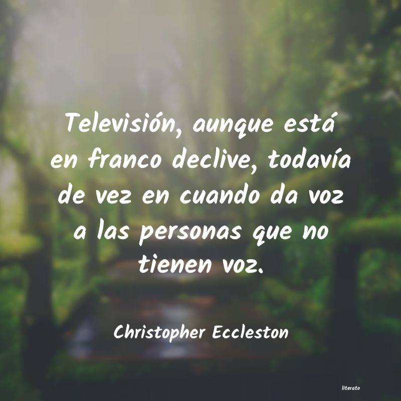 frases de Christopher Eccleston