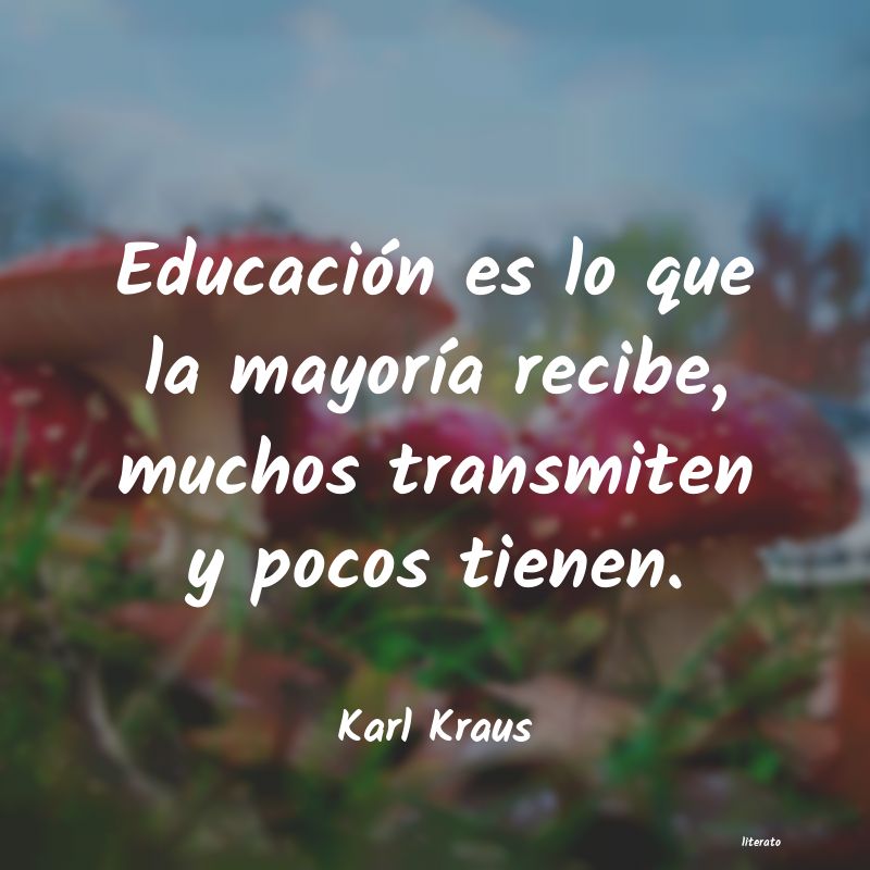 Frases de Karl Kraus