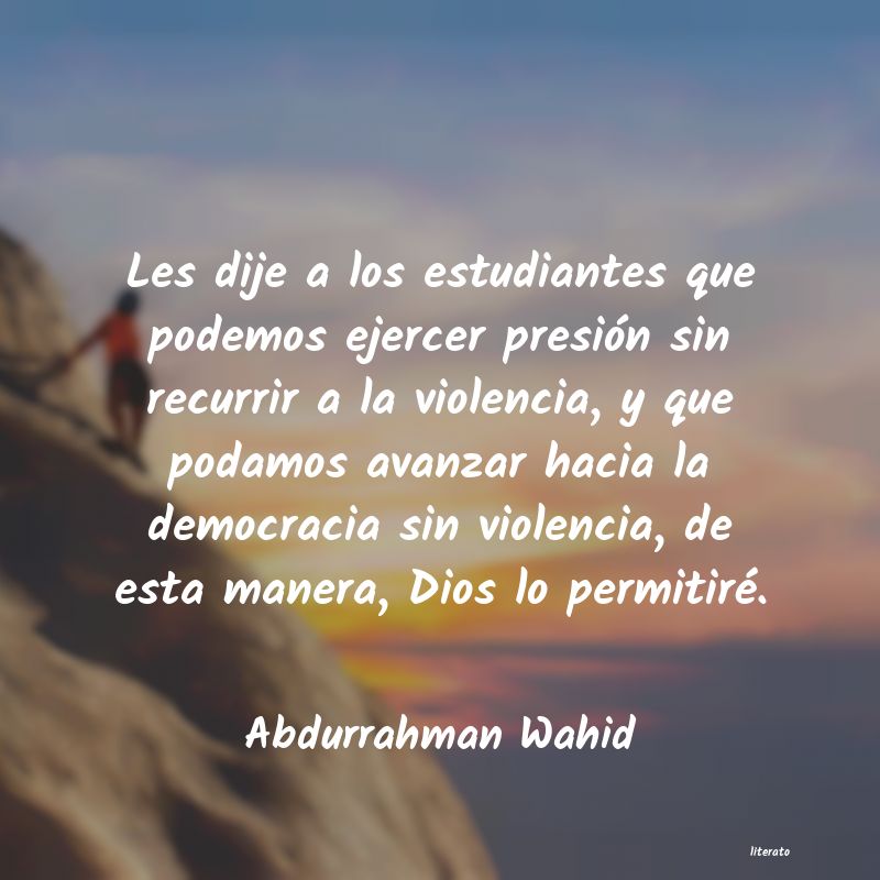 Frases de Abdurrahman Wahid