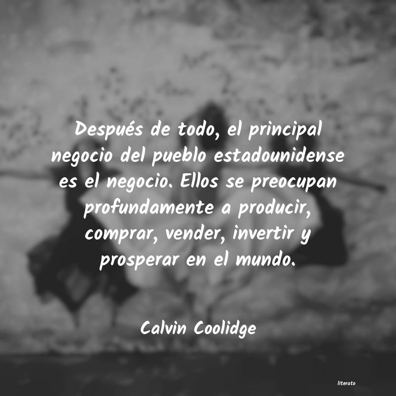 Frases de Calvin Coolidge