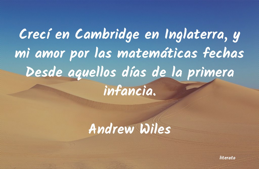 Frases de Andrew Wiles