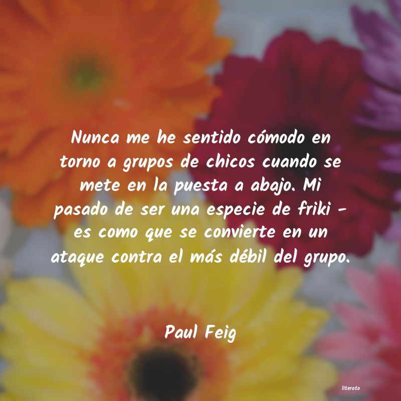 frases de Paul Feig