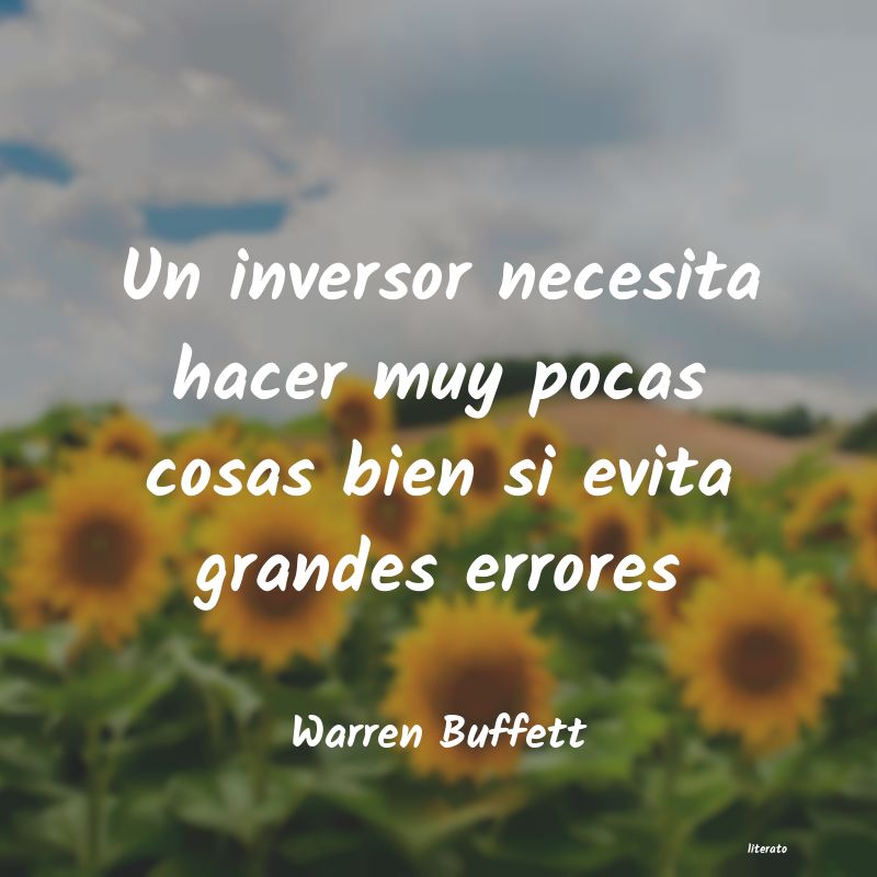 Frases de Warren Buffett