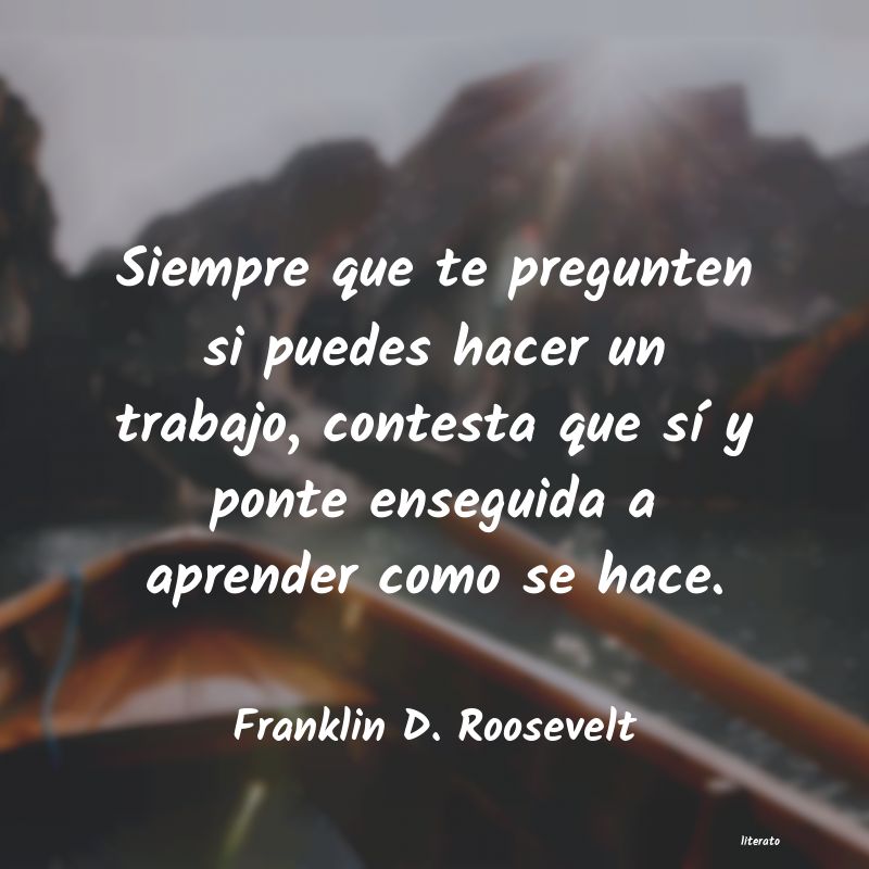 Frases de Franklin D. Roosevelt