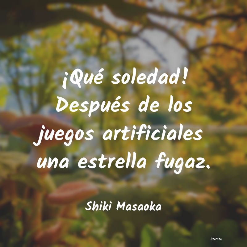 Frases de Shiki Masaoka