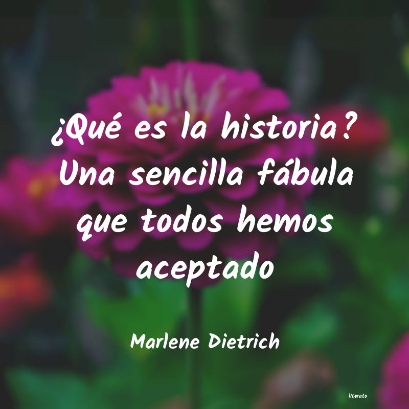 frases de Marlene Dietrich