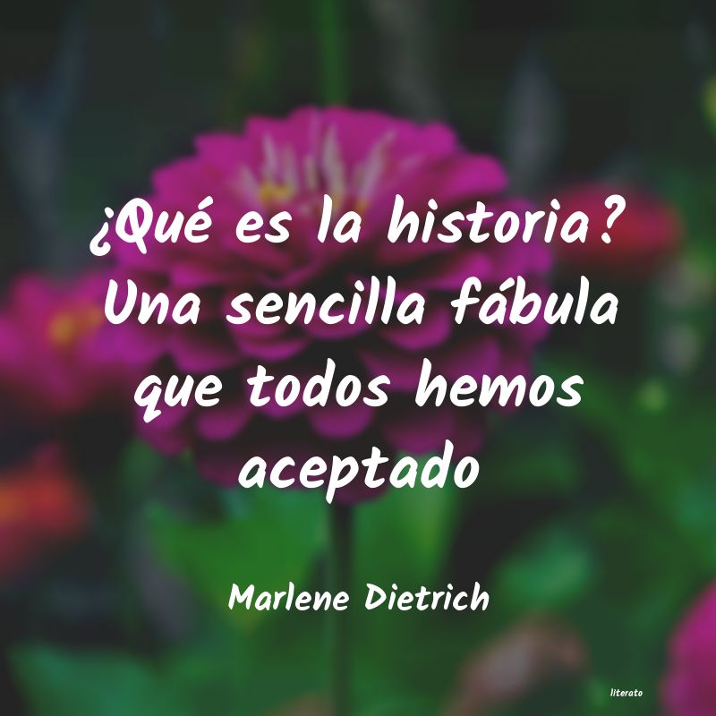 Frases de Marlene Dietrich