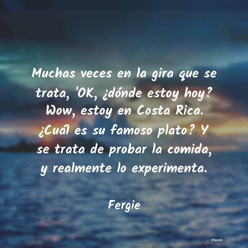 frases de Fergie