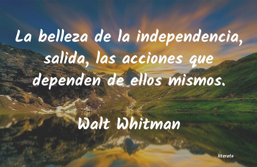frases de Walt Whitman