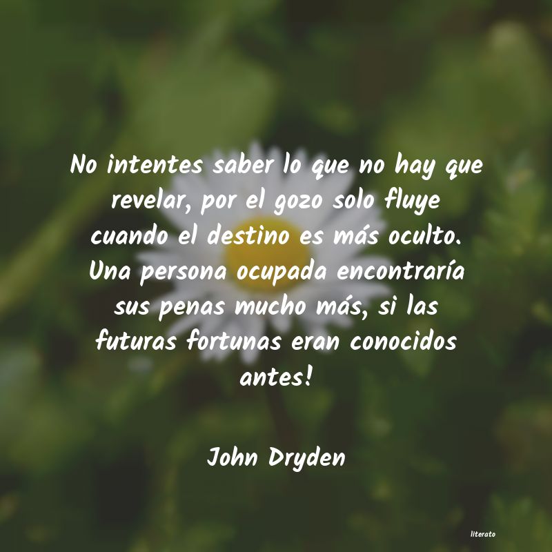 frases de John Dryden