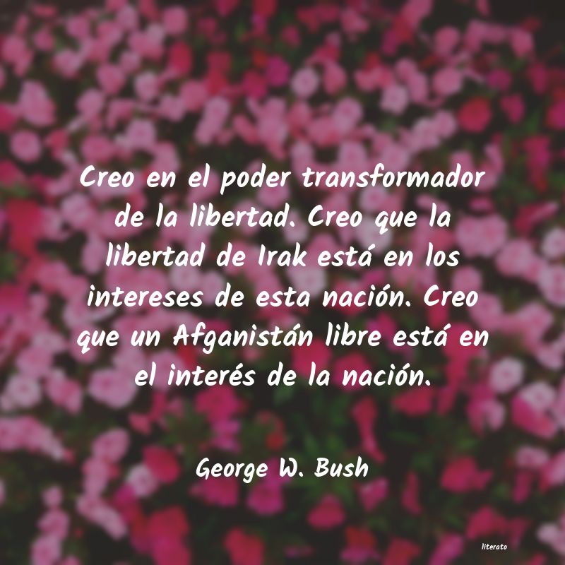 frases de George W. Bush