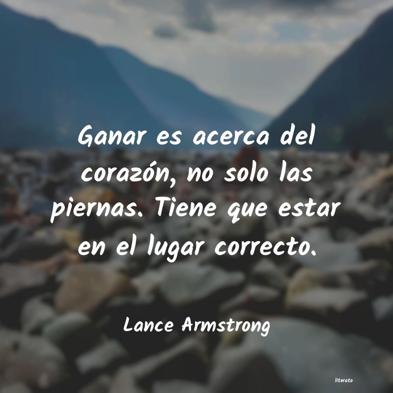 frases de Lance Armstrong