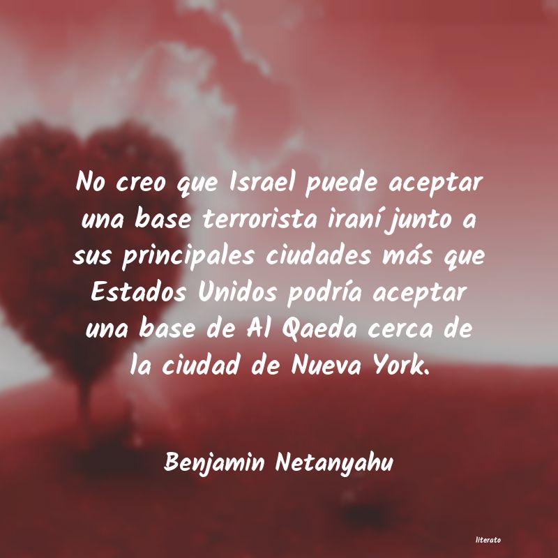 Frases de Benjamin Netanyahu