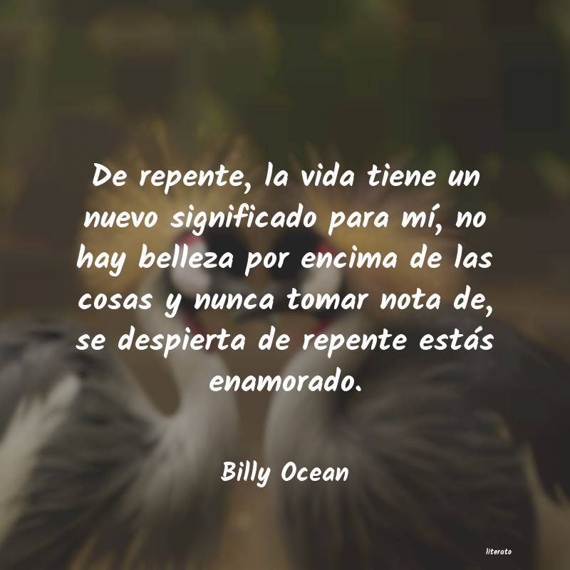 Frases de Billy Ocean