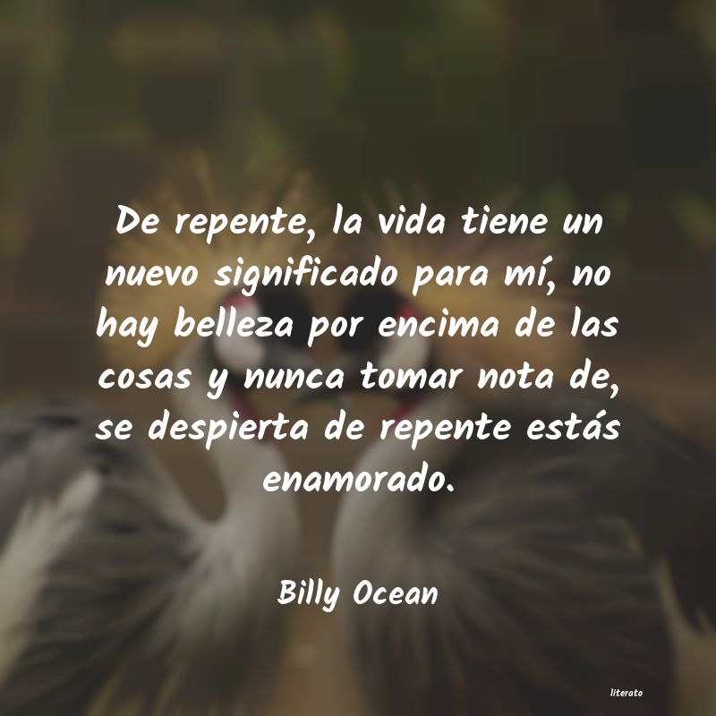 frases de Billy Ocean