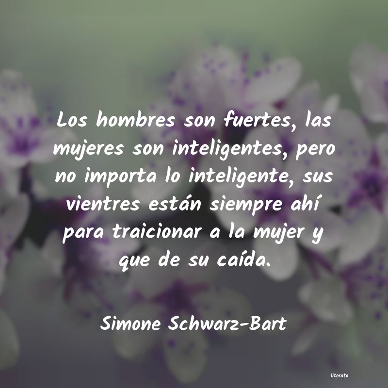 Frases de Simone Schwarz-Bart