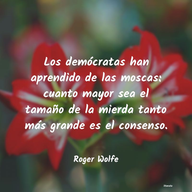 Frases de Roger Wolfe