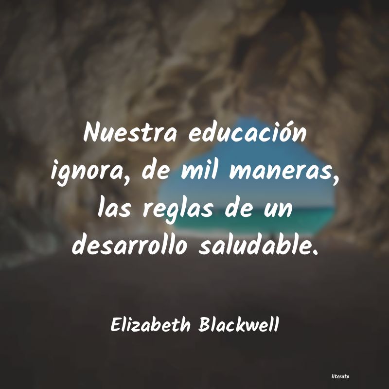Frases de Elizabeth Blackwell