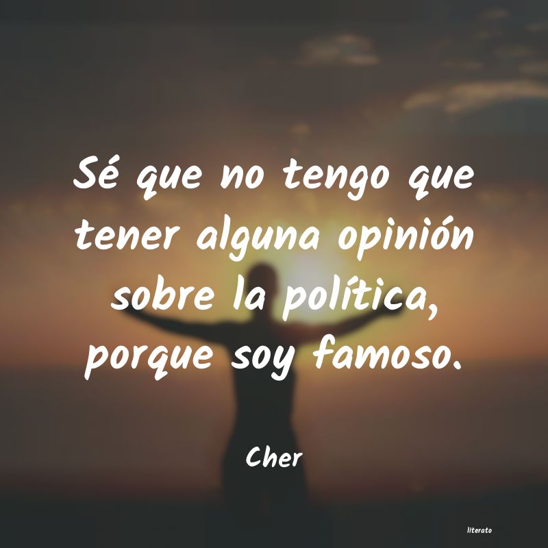 Frases de Cher