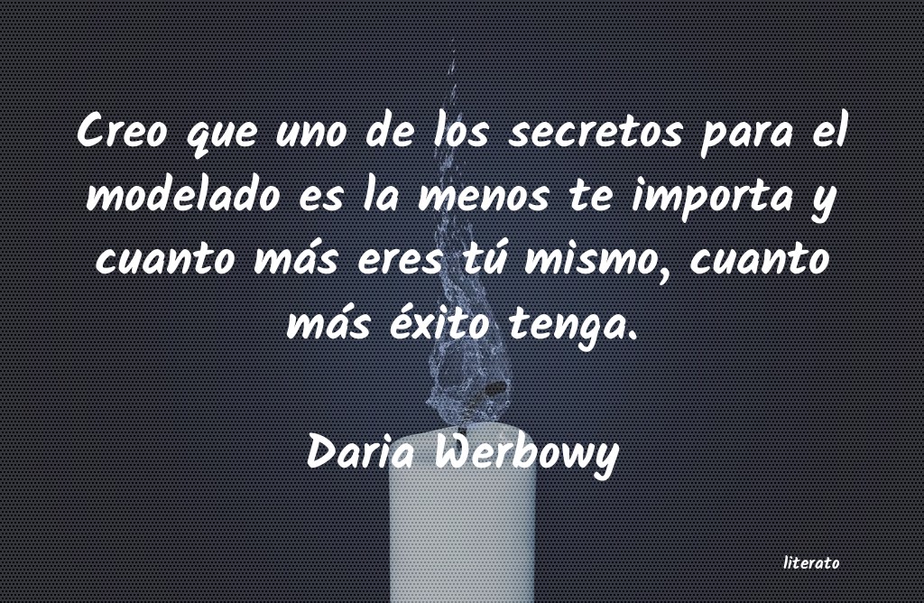 Frases de Daria Werbowy