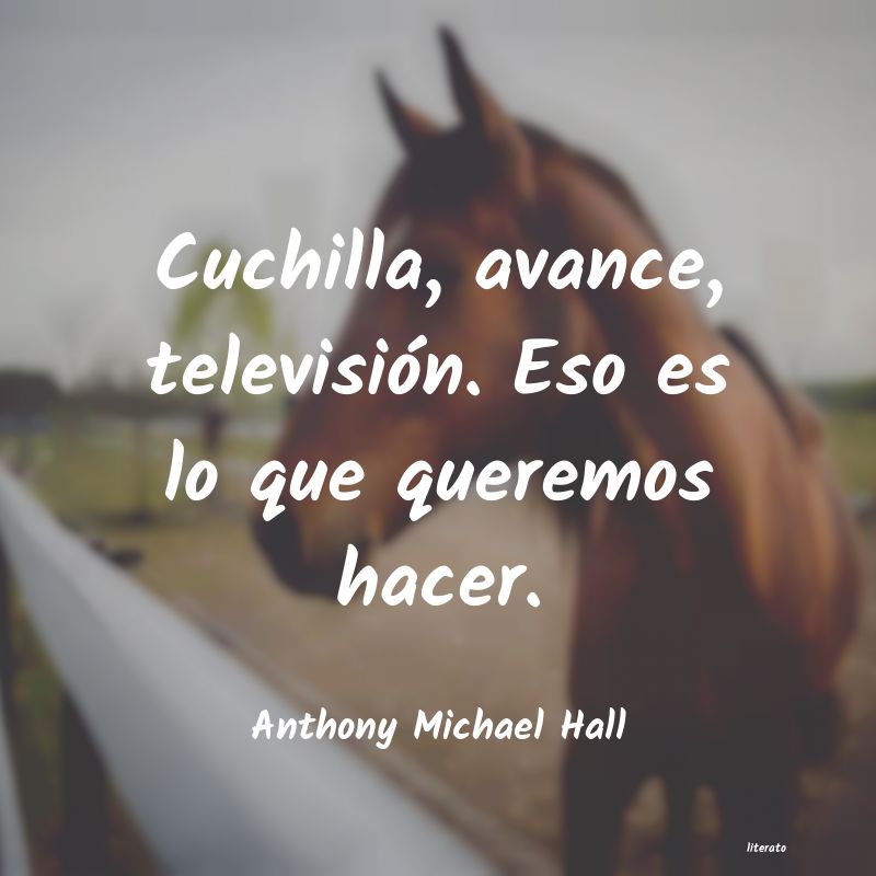 frases de Anthony Michael Hall