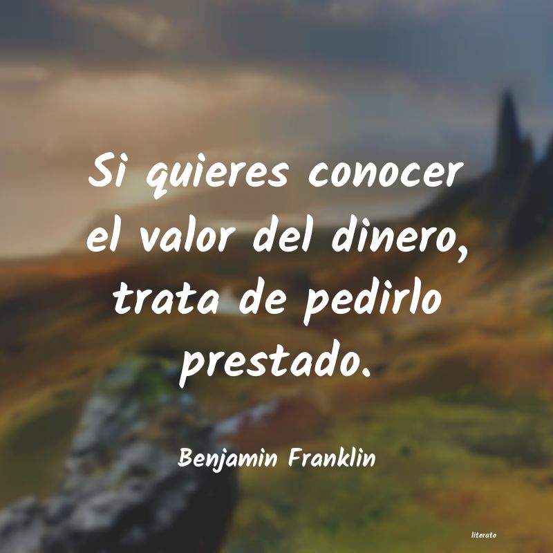 Frases de Benjamin Franklin