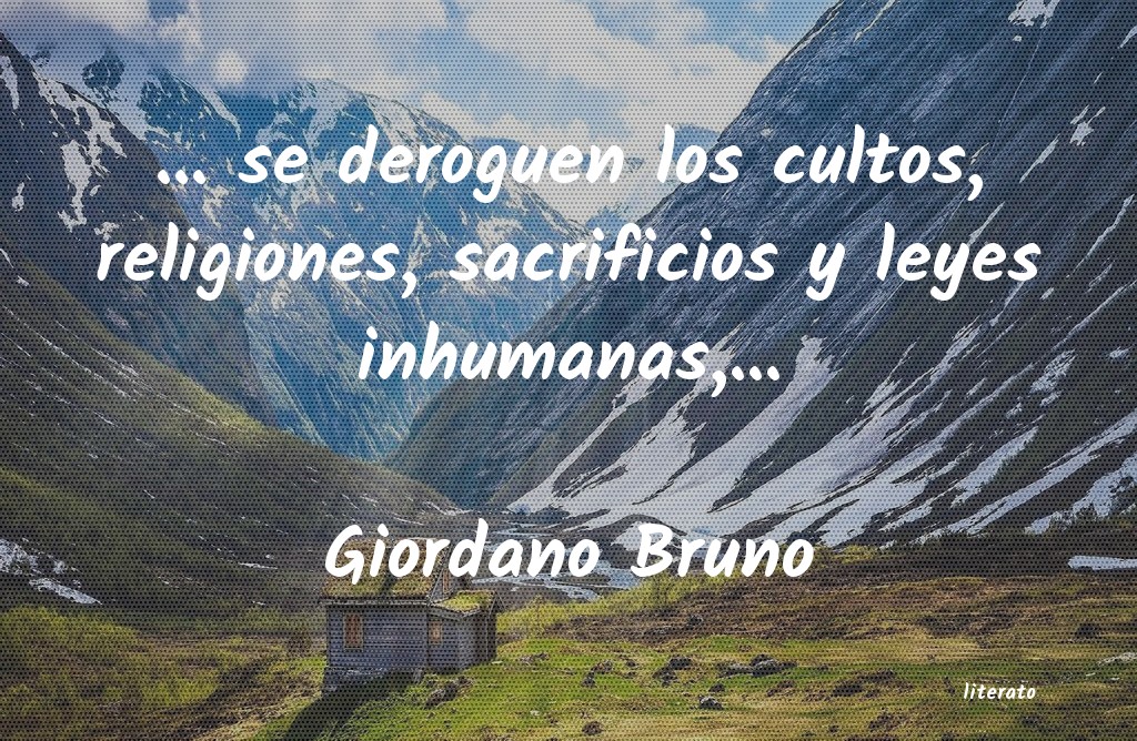 Frases de Giordano Bruno