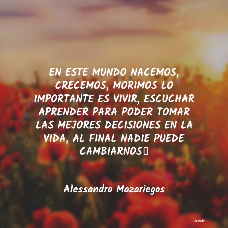 Frases de Alessandro Mazariegos