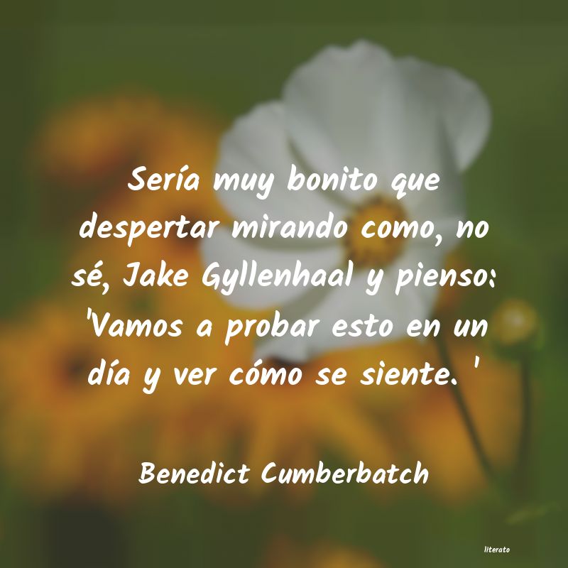 Frases de Benedict Cumberbatch