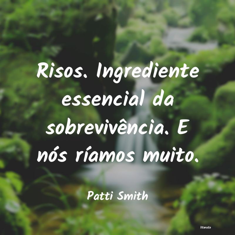 Frases de Patti Smith