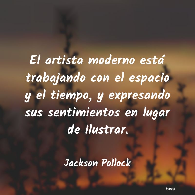 Frases de Jackson Pollock