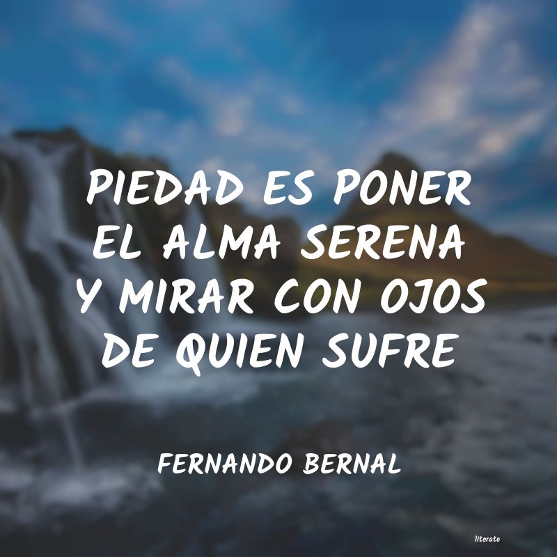 Frases de FERNANDO BERNAL
