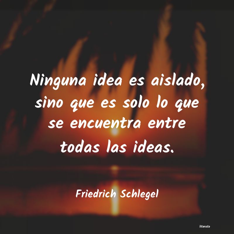 Frases de Friedrich Schlegel