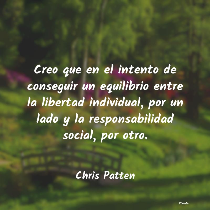 frases de Chris Patten