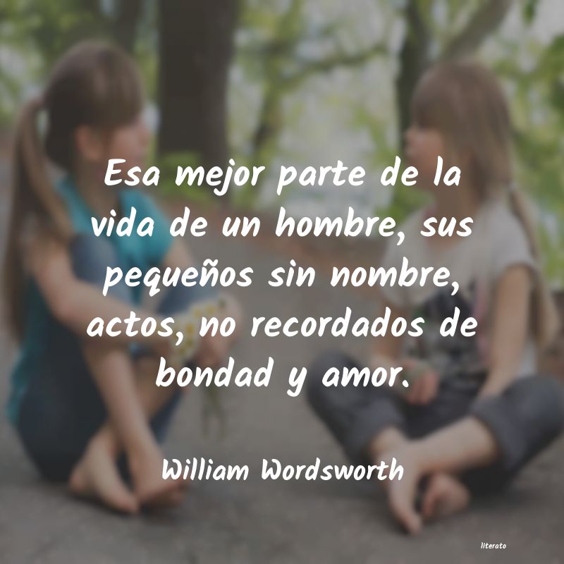 Frases de William Wordsworth