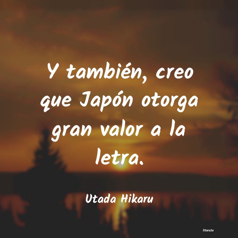 Frases de Utada Hikaru