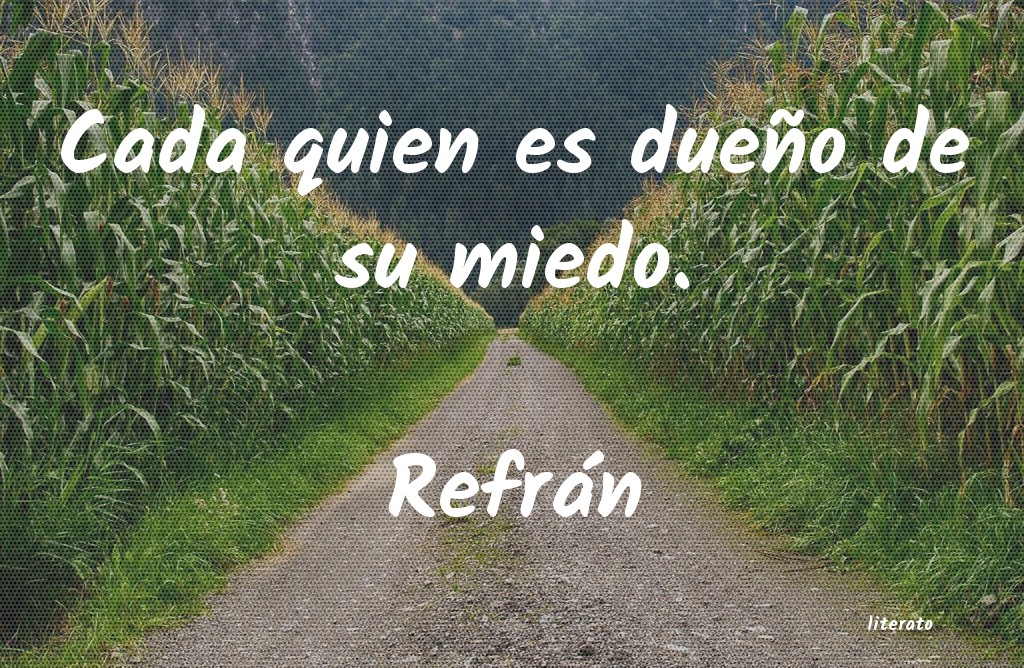 Frases de Refrán