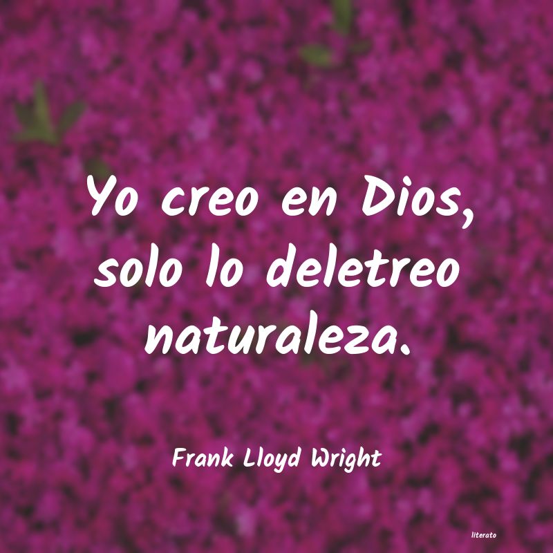 Frases de Frank Lloyd Wright