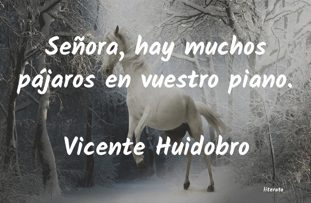 Frases de Vicente Huidobro
