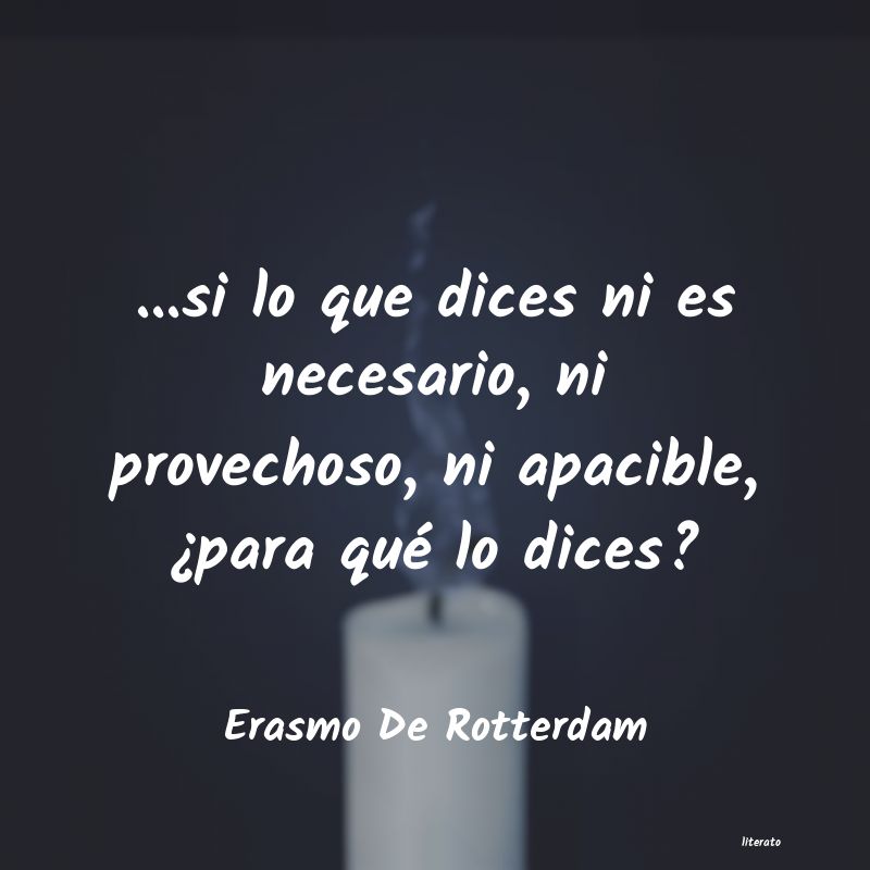 frases de Erasmo De Rotterdam