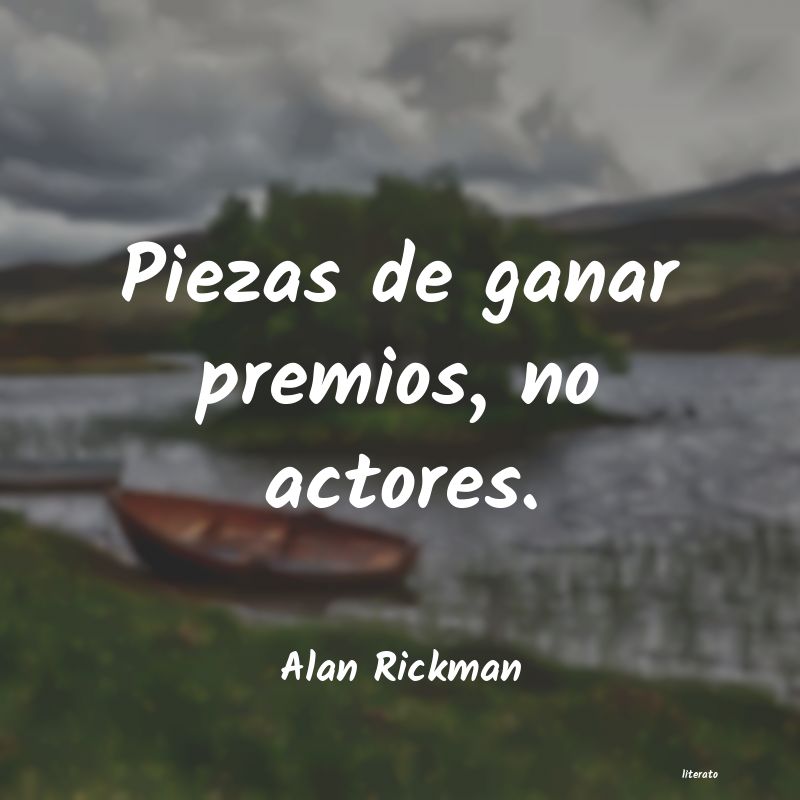frases de Alan Rickman