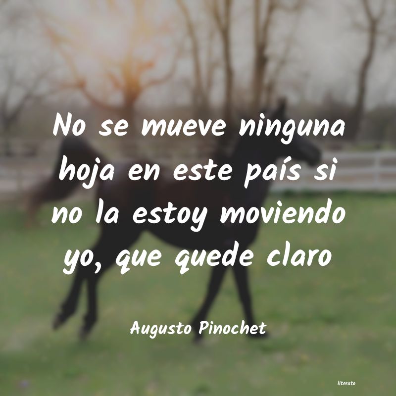 Frases de Augusto Pinochet