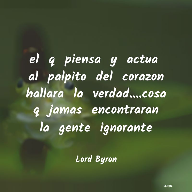 frases de Lord Byron