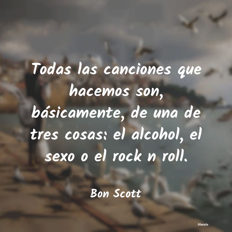 frases de Bon Scott