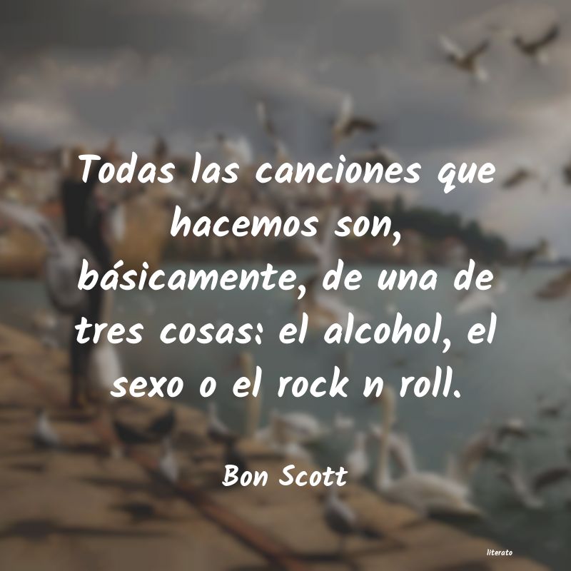 Frases de Bon Scott