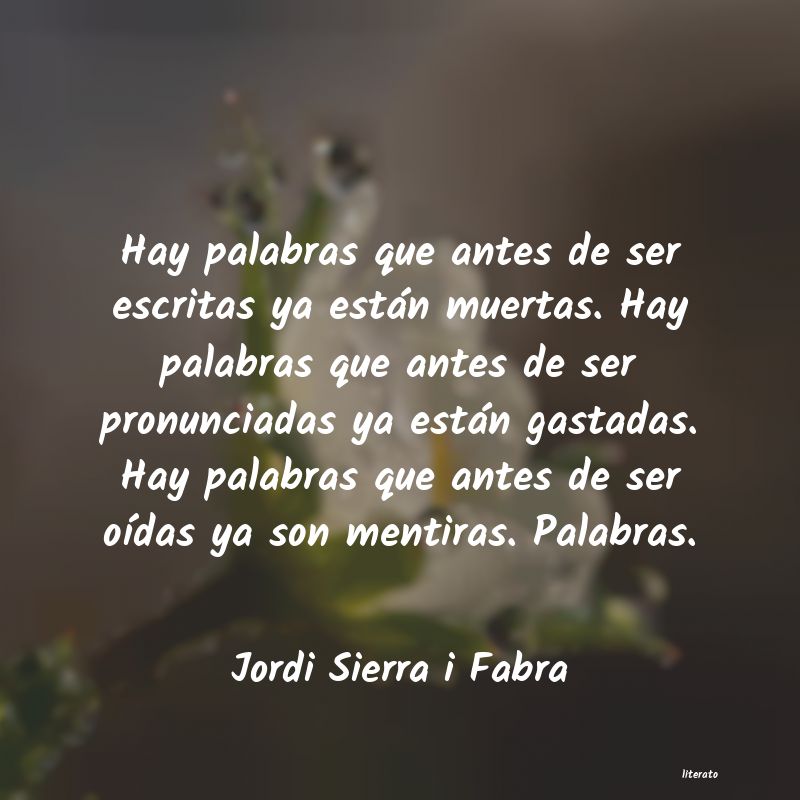 Frases de Jordi Sierra i Fabra